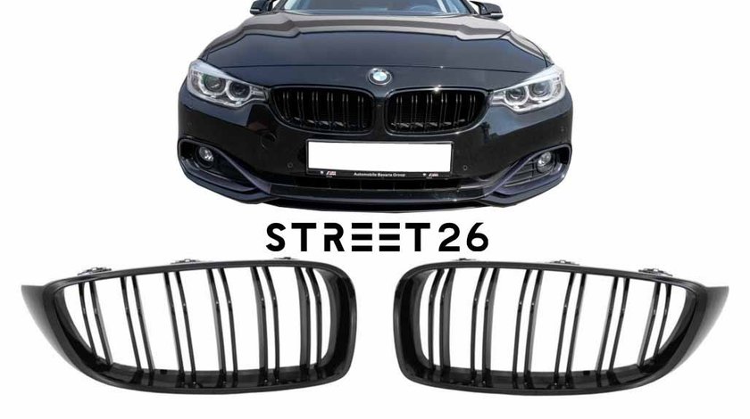 Grile Centrale compatibil cu BMW Seria 4 F32 F33 F36 (2013-03.2019) Piano Black M Design
