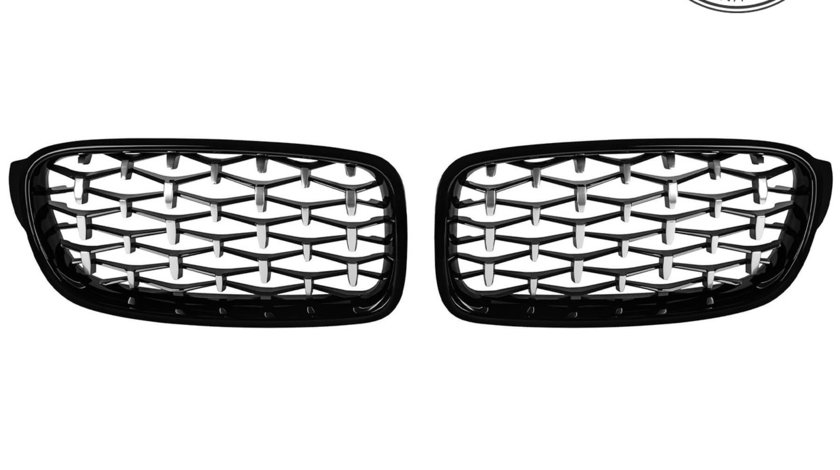 Grile Diamond BMW Seria 3 F30/ F31 (12-18) Negru Crom