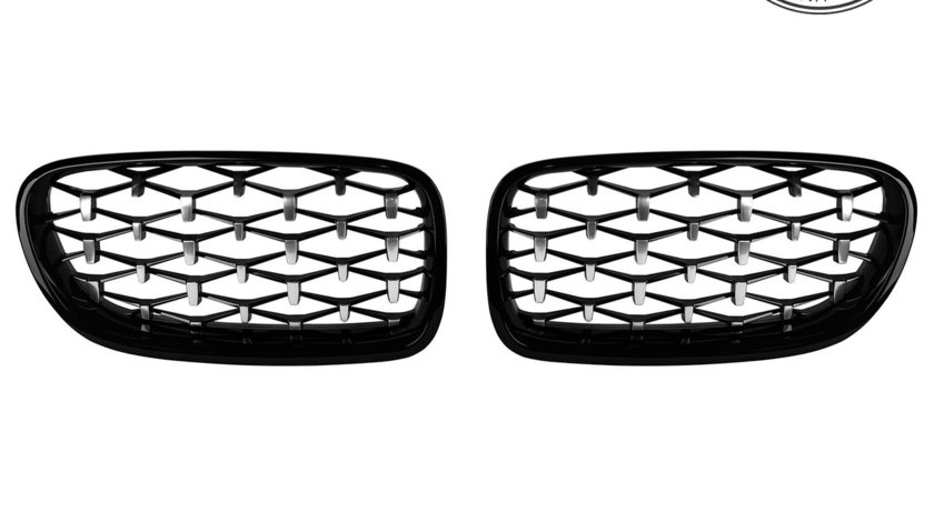 Grile Diamond BMW Seria 5 F10/ F11 (10-17) Negru Crom