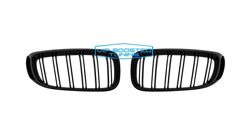 Grile DOUBLE TUNING BMW GT F34 Seria 3 (2013-2016) Piano Black M Design