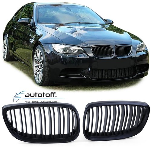 Grile duble BMW E92 E93 Seria 3 (06-10) model M3 negru mat