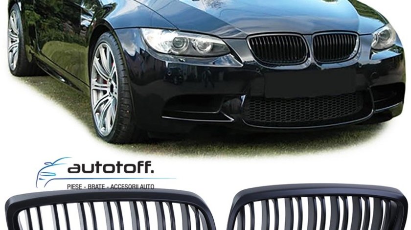 Grile duble BMW E92 E93 Seria 3 (06-10) model M3 negru mat