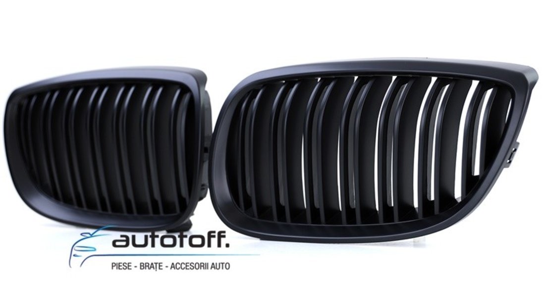 Grile duble BMW E92 E93 Seria 3 (06-10) model M3 negru mat