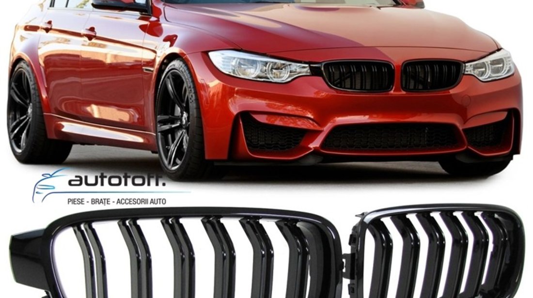 Grile duble BMW F30 F31 Seria 3 (11-18) NEW M3 Design