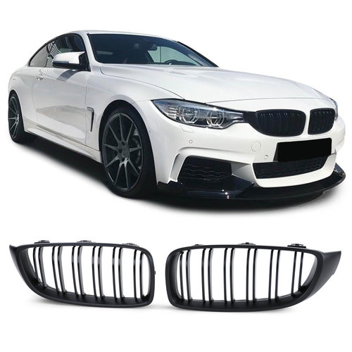 Grile duble BMW F32 F33 F36 F82 F83 (13-18) negru mat