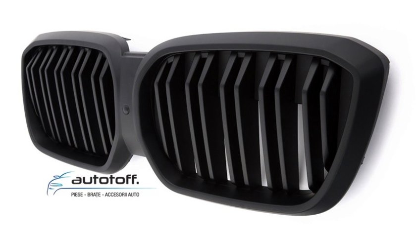 Grile duble BMW iX3 G08 LCI (2021+) Negru mat Design