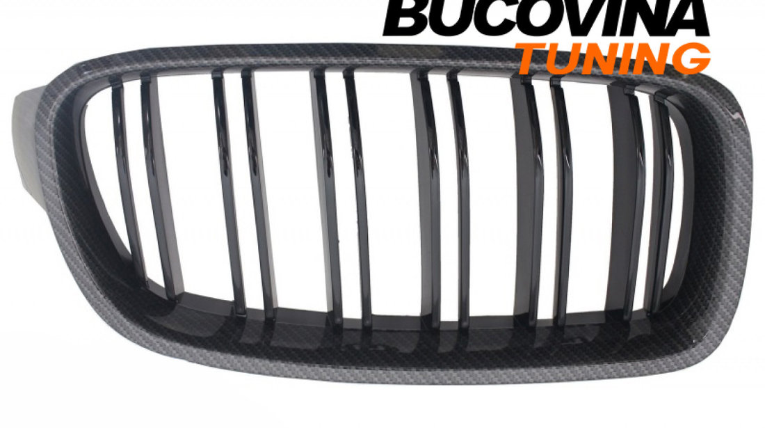 GRILE DUBLE BMW SERIA 3 F30/ F31 (11-18) CARBON DESIGN