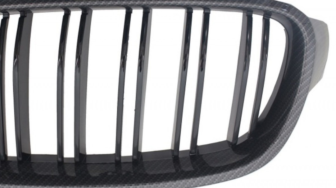 GRILE DUBLE BMW SERIA 3 F30/ F31 (11-18) CARBON DESIGN