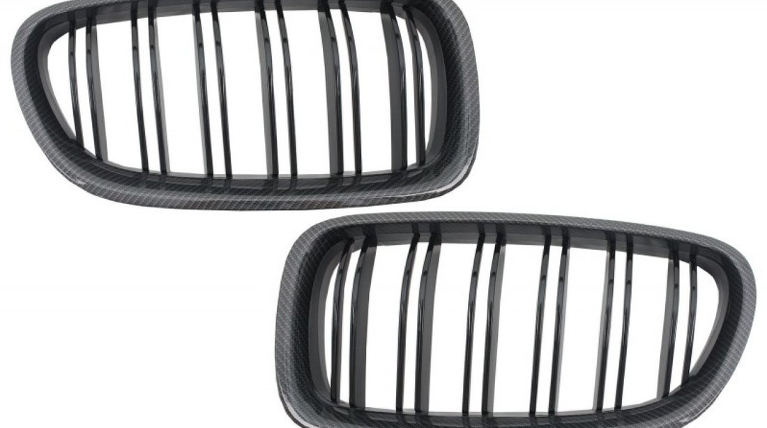 Grile duble BMW Seria 5 F10/ F11 (10-17) Carbon Design