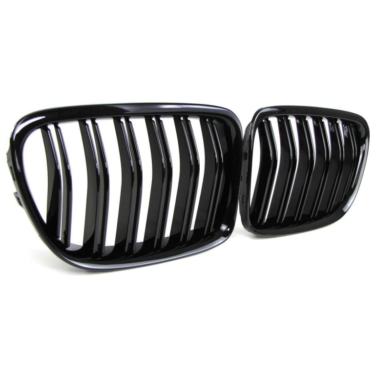 Grile Duble Bmw x1 E84 negru lucios