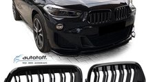 Grile duble BMW X2 F39 (2018+) Negru lucios