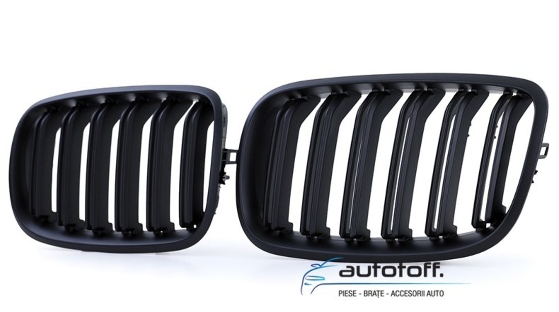 Grile duble BMW X5 E70 X6 E71 (06-14) Negru mat