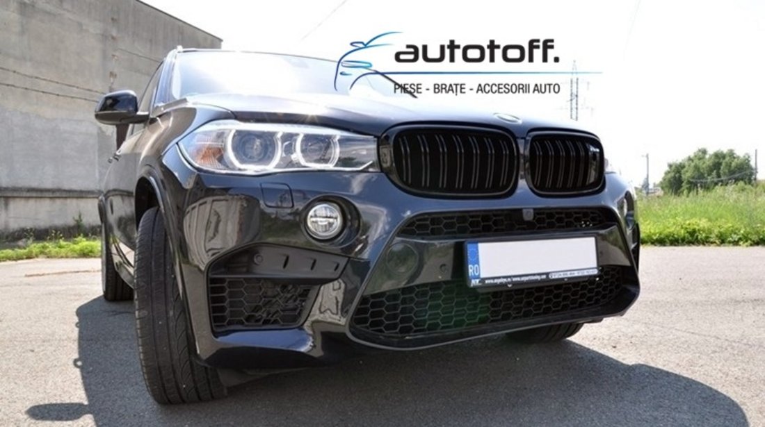 Grile duble BMW X6 F16 (2015+) model M cu suport camera