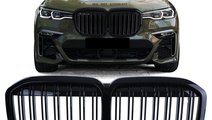 Grile duble pentru BMW X7 G07 (2019+) Negru lucios