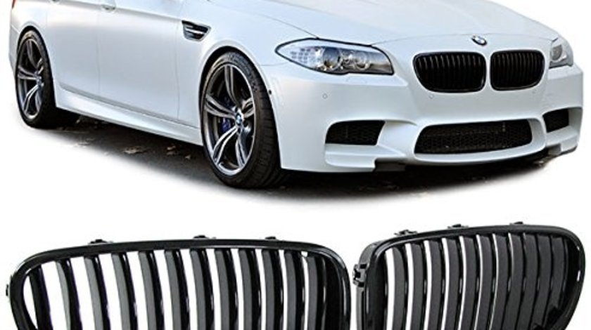 Grile Fata Radiator Bmw Seria 5 F10 Culoare Negru Lucios