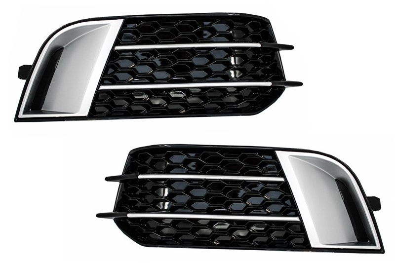 Grile Laterale compatibil cu Audi A1 8X (2010-2015) RS1 Negru lucios SGAUA18XRS