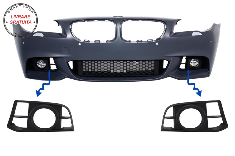 Grile Laterale Ornament Proiectoare BMW Seria 5 F10 F11 NON-LCI LCI Desing bara fa- livrare gratuita