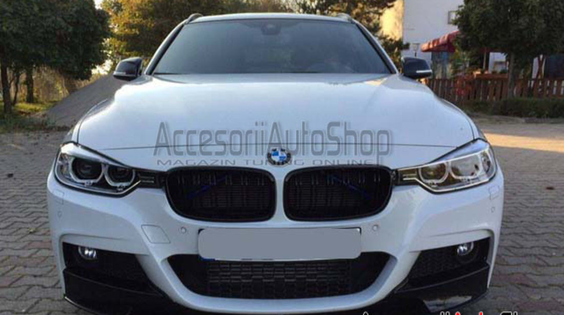 Grile M3 M4 BMW Seria 3 F30 F31 Duble Negru lucios