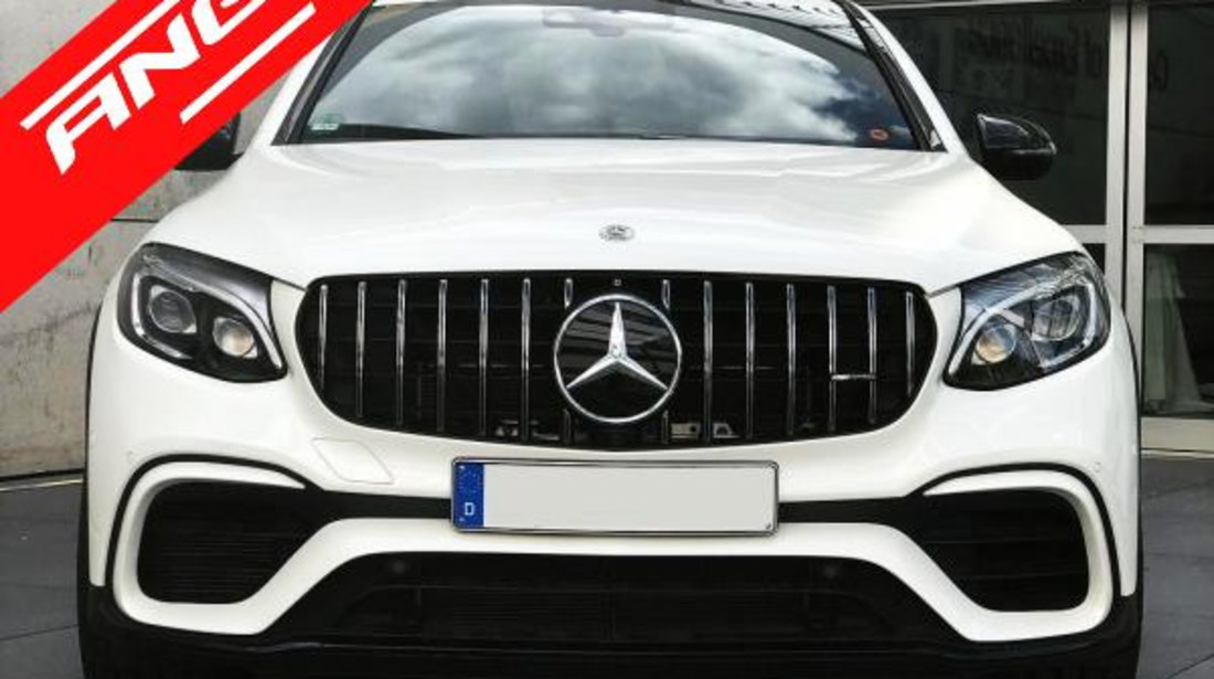 Grile MERCEDES GLC X253 C253 (2015-2018) GT R Panamericana Design Crom