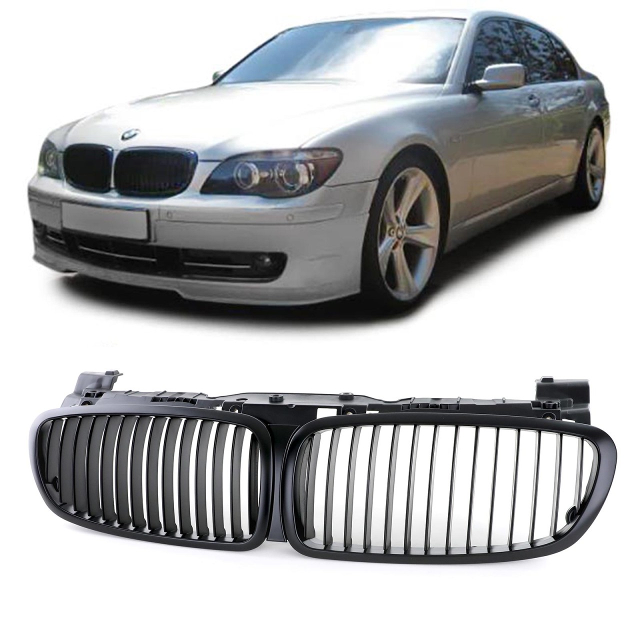 Grile negre pentru Bmw E65 E66 facelift 2006-2008 ⭐️⭐️⭐️⭐️⭐️