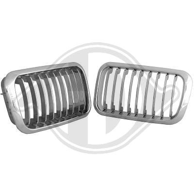 GRILE RADIATOR BMW E36 FUNDAL CROM -COD 1213240