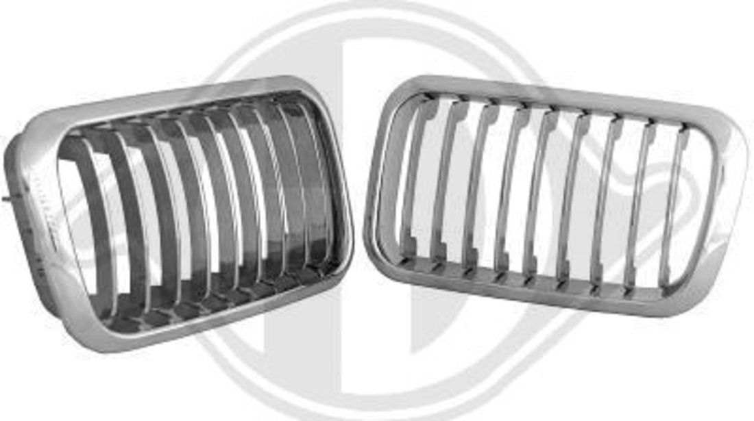 GRILE RADIATOR BMW E36 FUNDAL CROM -COD 1213540