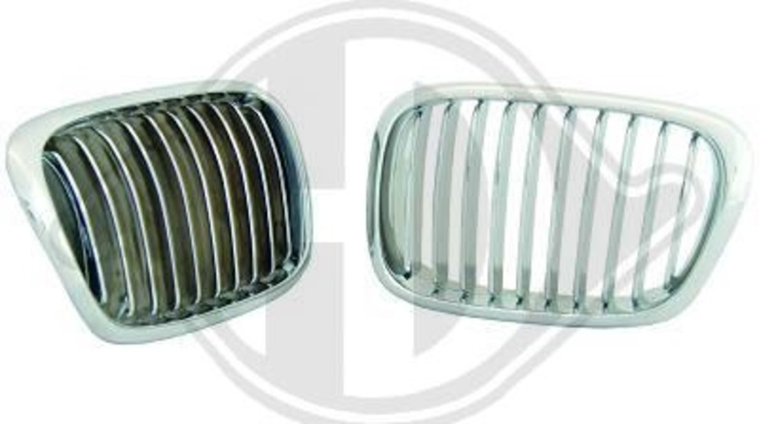 GRILE RADIATOR BMW E39 FUNDAL CROM -COD 1223240