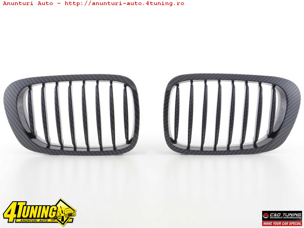 GRILE RADIATOR BMW E46 CARBON LOOK