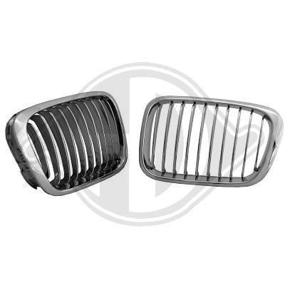 GRILE RADIATOR BMW E46 FUNDAL CROM -COD 1214140