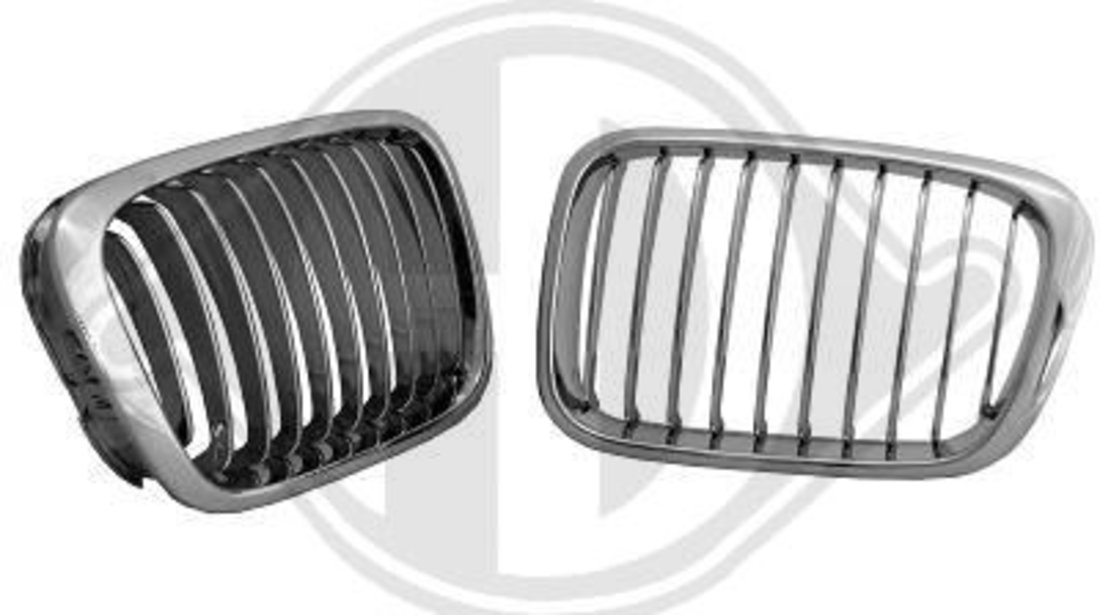 GRILE RADIATOR BMW E46 FUNDAL CROM -COD 1214140