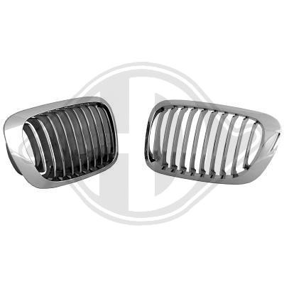 GRILE RADIATOR BMW E46 FUNDAL CROM -COD 1214440