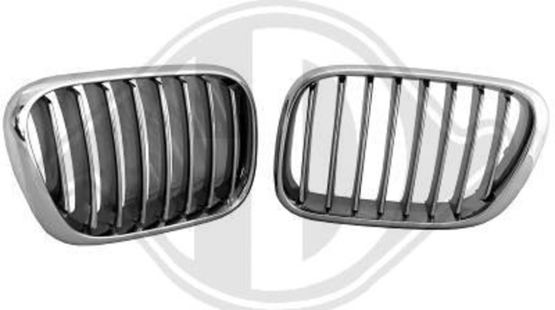 GRILE RADIATOR BMW X5 FUNDAL CROM -COD 1290240