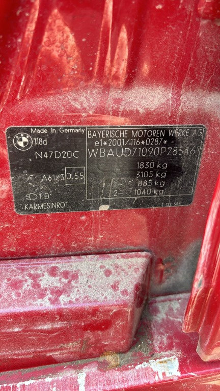 Grup diferential spate BMW 118D E87 an fab. 2011