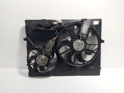 Grup electroventilatoare cu releu, cod 7L0121203F, 0130303922, Vw Touareg (7LA, 7L6) 2.5 TDI, BAC (i...