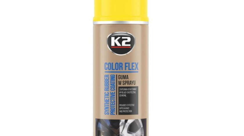 Gumă Spray Color Flex, Galbenă, 400 Ml K2-01387