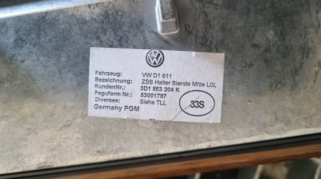 Guri ventilatie complete cu trimuri active VW Phaeton Facelift coduri : 3D1853204K / 3D1853588