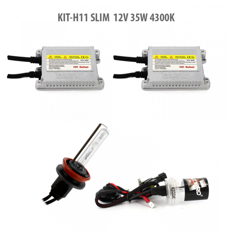 H11 SLIM 12V 35W 4300K H11-KIT-S-4,3