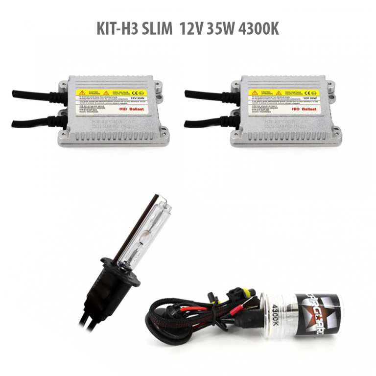 H3 SLIM 12V 35W 4300K H3-KIT-S-4,3