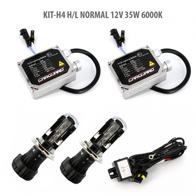 H4 H/L NORMAL 12V 35W 6000K H4-KIT-N-6