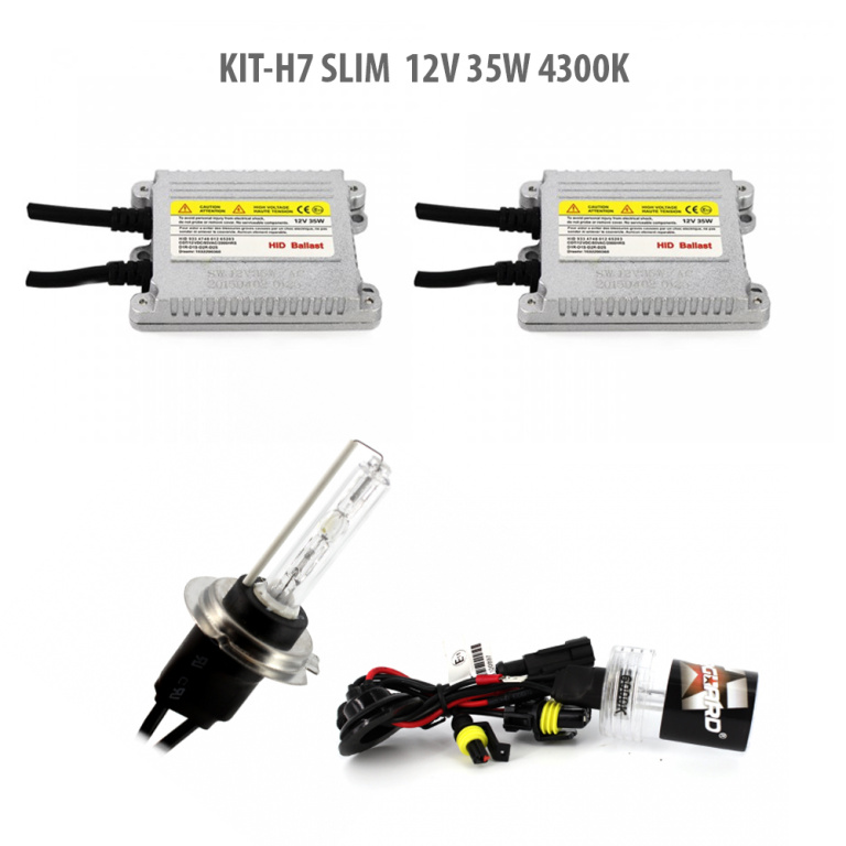 H7 SLIM 12V 35W 4300K H7-KIT-S-4,3