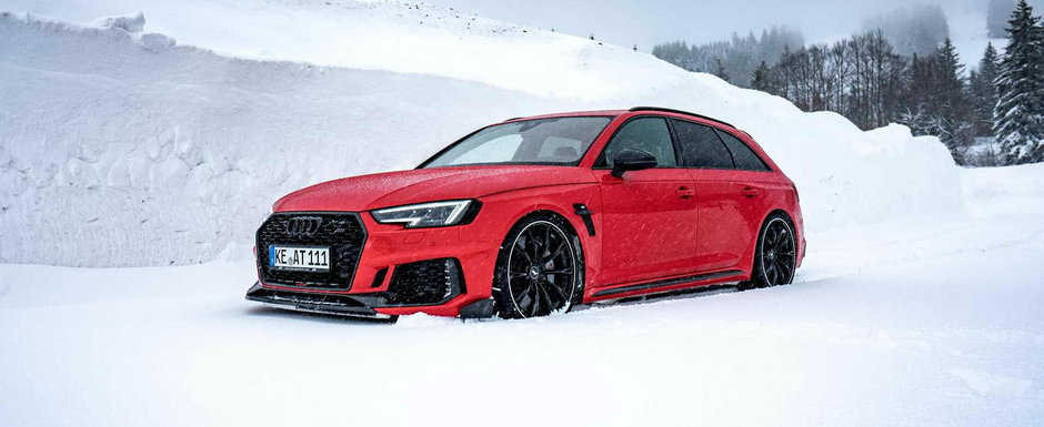 Hai afara la zapada cu un AUDI RS4 tunat de ABT. Cati cai are acum break-ul german de performanta Hai afara la zapada cu un AUDI RS4 tunat de ABT. Cati cai are acum break-ul german de performanta