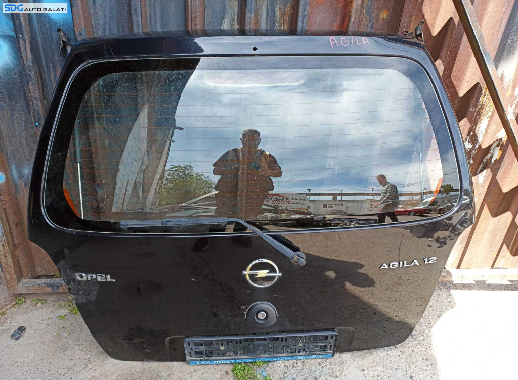 Haion Haion Portbagaj Dezechipat cu Luneta Geam Sticla Opel Agila 2000 - 2007 Cod Culoare Z20R [X3652]