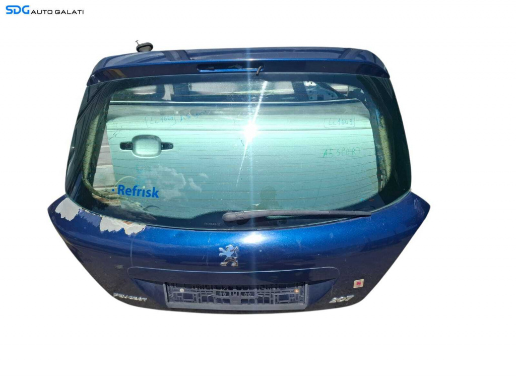 Haion Portbagaj Dezechipat cu Luneta Peugeot 207 Hatchback Scurt 2006 - 2014 [LC1670]