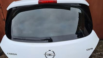Haion usa spate cu luneta Opel Corsa D alb 2 usi f...