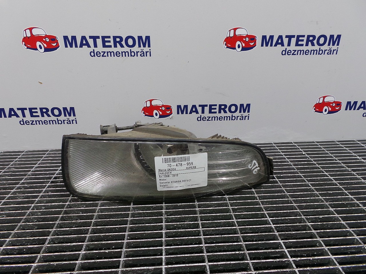 HALOGEN STANGA SKODA SUPERB - - (2008 2015)