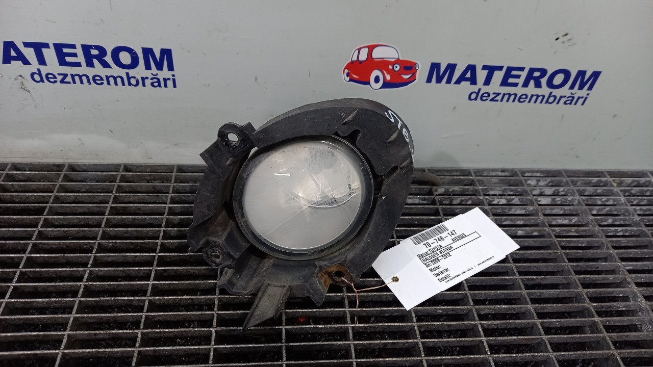 HALOGEN STANGA TOYOTA AVENSIS AVENSIS - - (2008 2012)