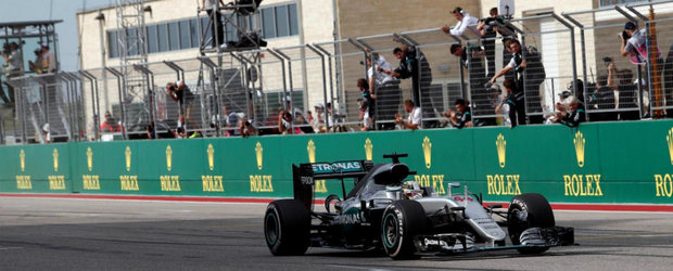 Hamilton revine in lupta pentru titlu dupa victoria de la Austin. Podiumul completat de Rosberg si Ricciardo