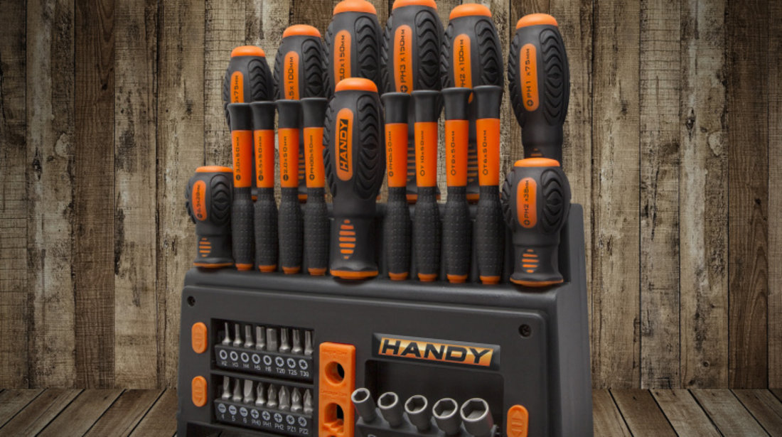 Handy Set De 39 Surubelnite Cu Suport 10741