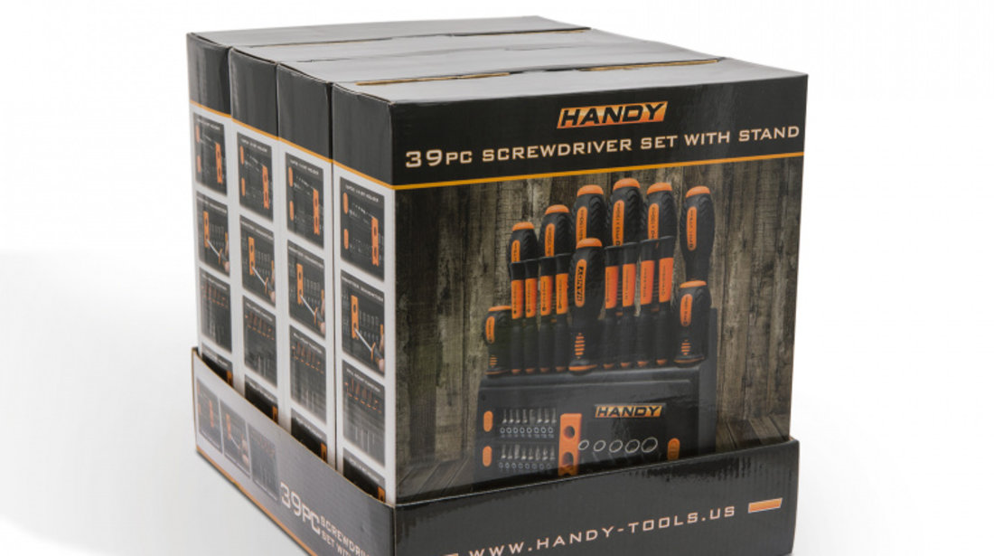 Handy Set De 39 Surubelnite Cu Suport 10741