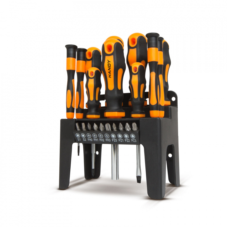 HANDY - Set şurubelniţe cu suport - 22 piese 10700
